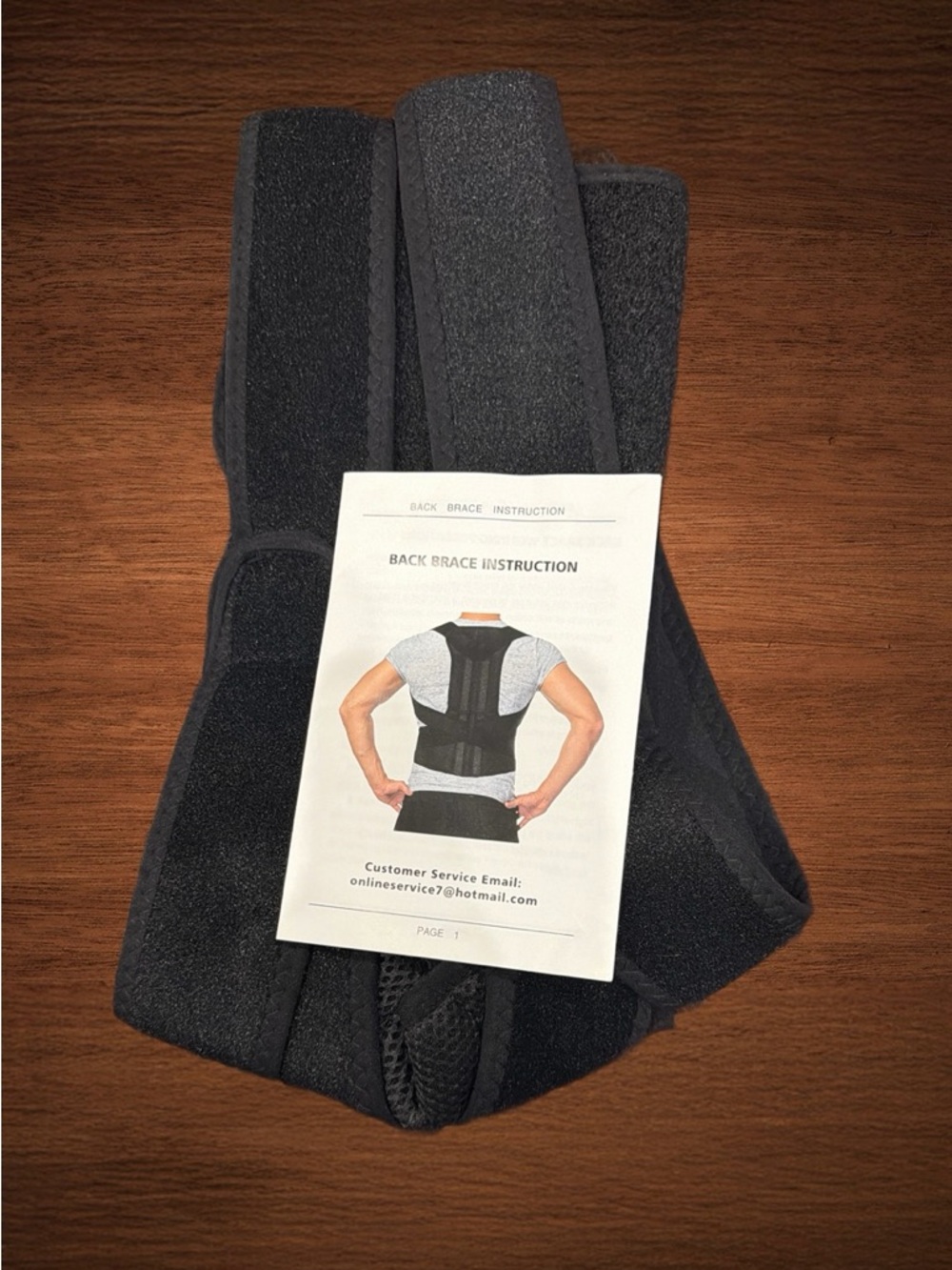 BACK BRACE ADJUSTABLE POSTURE CORRECTOR SIZE S